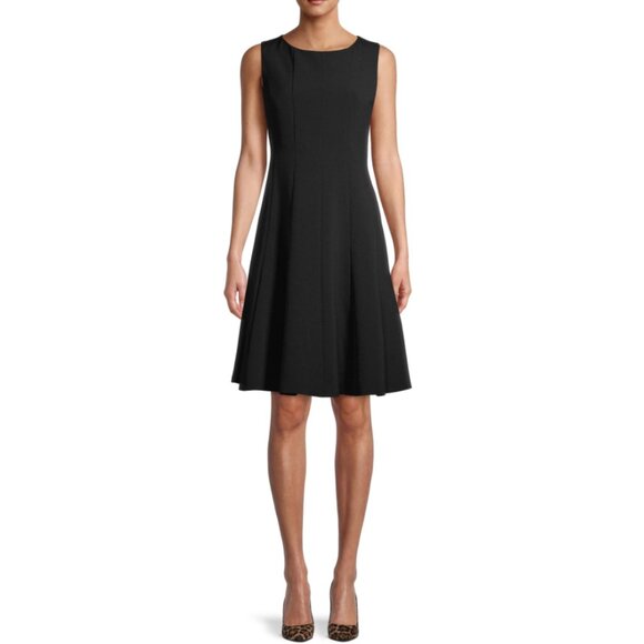 Black Label by Evan-Picone Sleeveless Fit + Flare Dress, Size 8, Black BRAND NEW - Picture 5 of 5